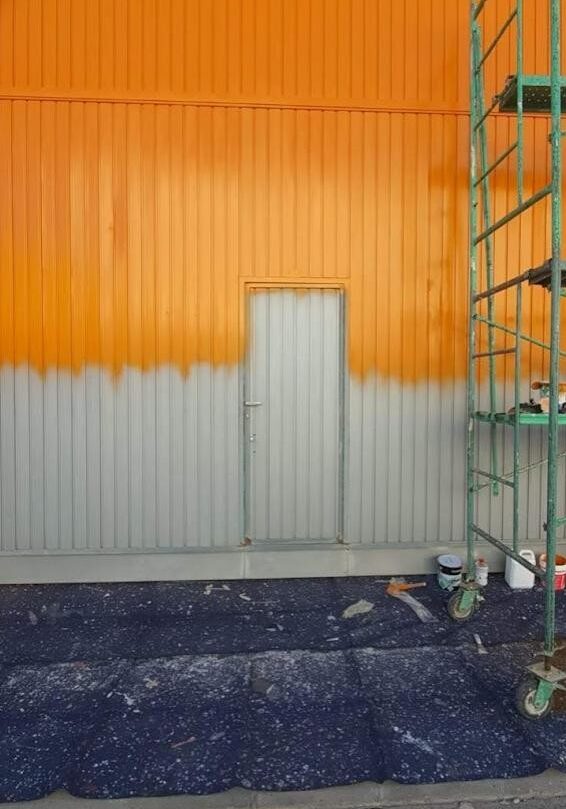 pintura industrial de una nave alvarez pintores castellon