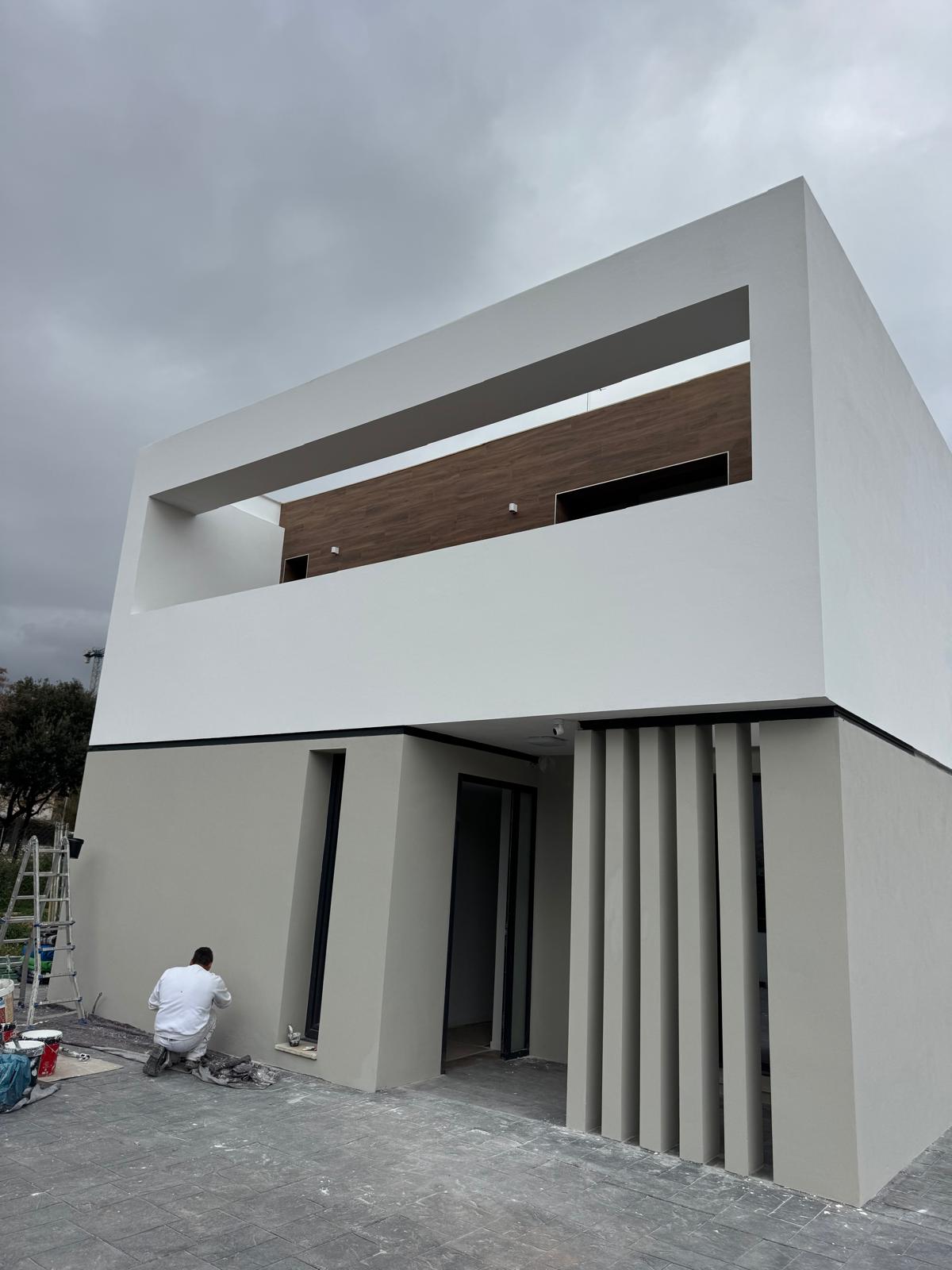 Renovación de fachadas de una villa Alvarez pintores castellon.