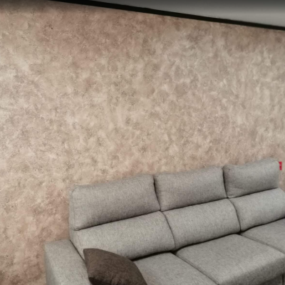 Pared con efecto decorativo aplicado por profesionales castellon